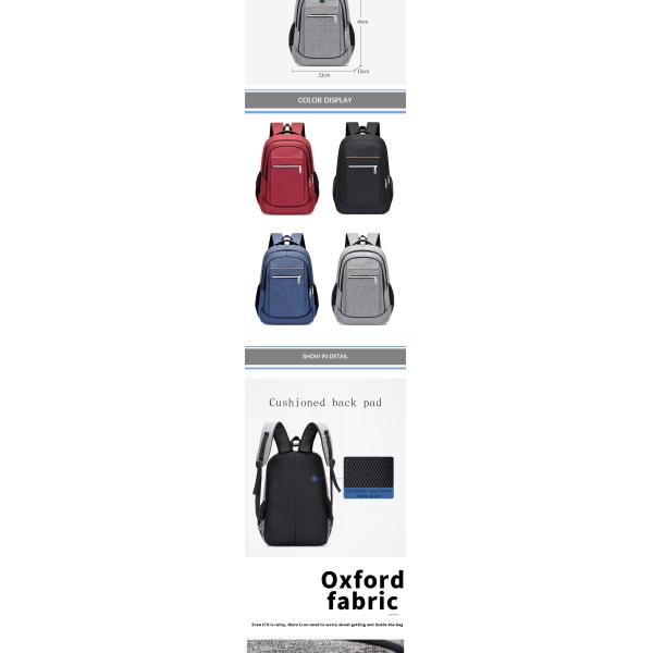 USB Charging Port Laptop Backpacks OEM Custom Logo Work Bag With Laptop Pocket