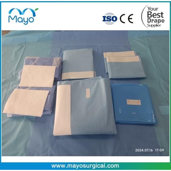 Hospital Sterile Disposable Surgical Spine Drape Pack with Incise Film