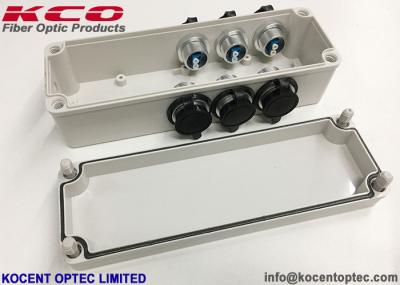 FTTA Pole Mountable ABS Optical Fiber Cable Joint Closure 6 Port PDLC Water Proof