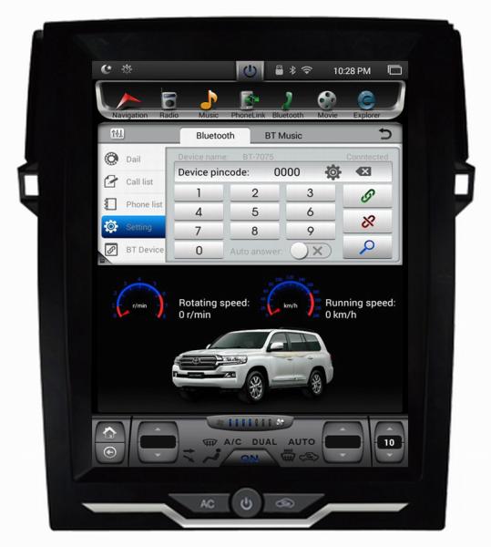 Ouchuangbo  Vertical Screen Tesla Style Android 6.0  for Toyota Reiz 2014-2016 with gps navi multimedia audio player