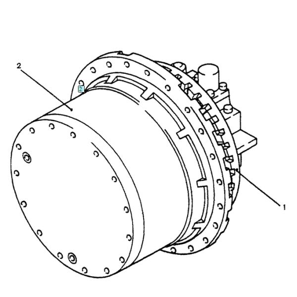 Конечная передача YN15V00011F1 YN15V00017F1 YN53D00008F1 экскаватора SK200-3 Kobelco