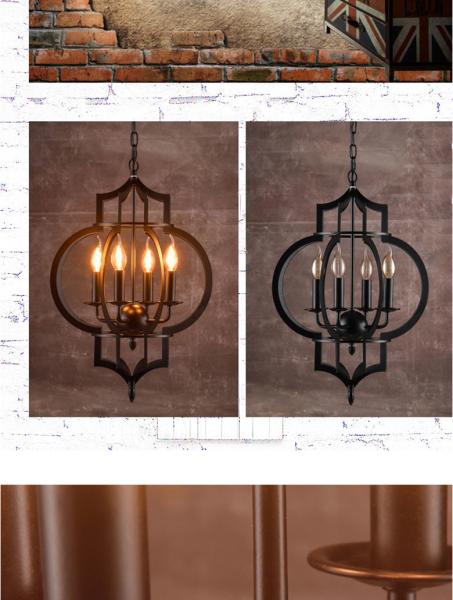 Modern Nordic Creative Iron E14 LED Lighting Chandelier E14 American Chandelier(WH-CI-124)