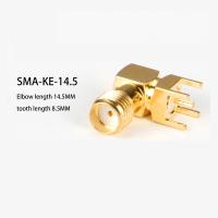 SMA-KE-14.5 Conector Feminino Revestido em Ouro Direto Para Conector de Antenna Wifi de Montagem de PCB