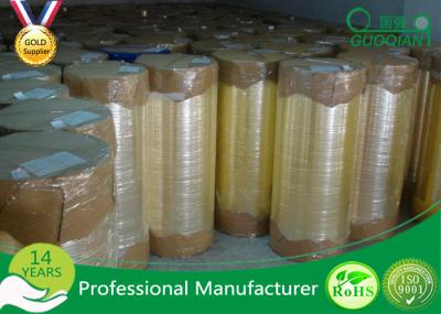 White / Yellow Adhesive Bopp Tape Jumbo Roll For Industrial Carton Bundling