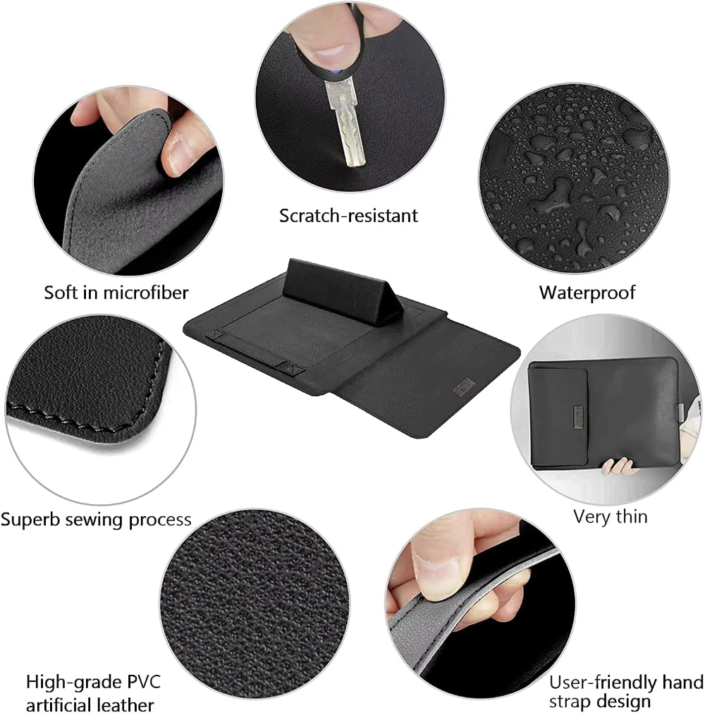 For 13 Inch Waterproof Convertible Laptop Sleeve Bag Customized Stand Mousepad Tablet Notebook Computer Pocket Case Dnb71