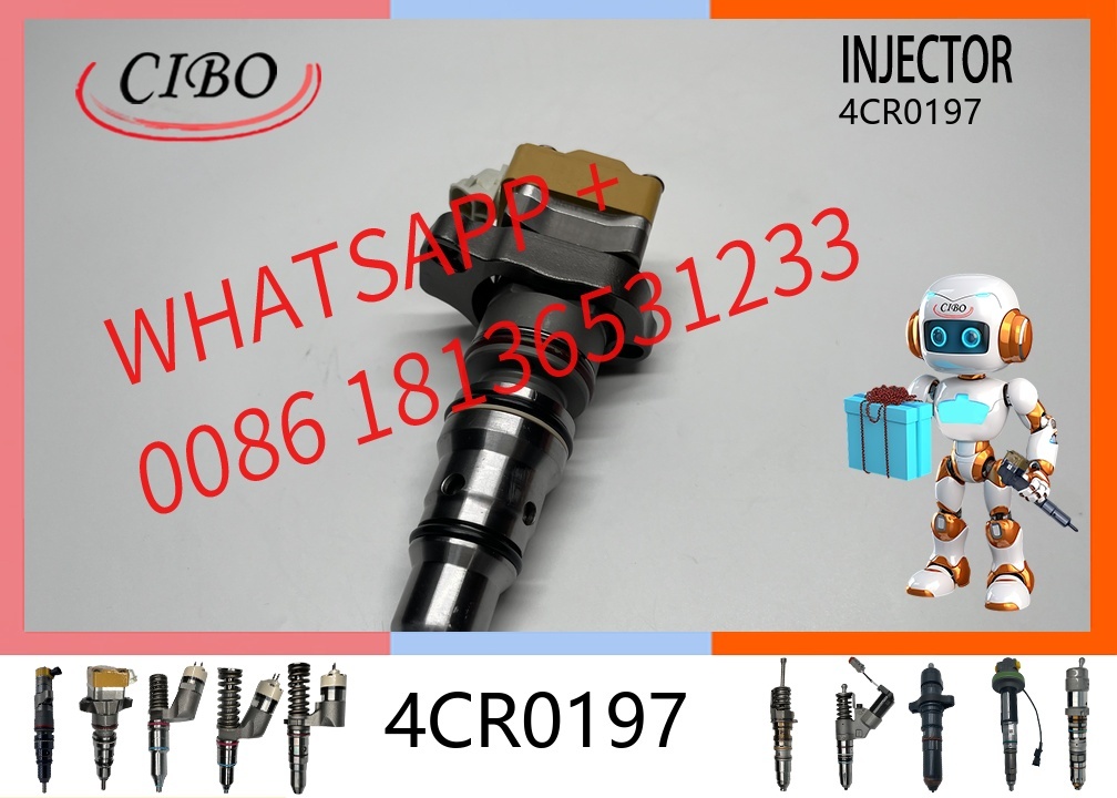 original 4CR0197 Diesel Engine Fuel Injector Common Rail Injector Assembly for   3126 3126B 10R-0782 196-1401 218-4109 128-6601 155-8723 original new injector