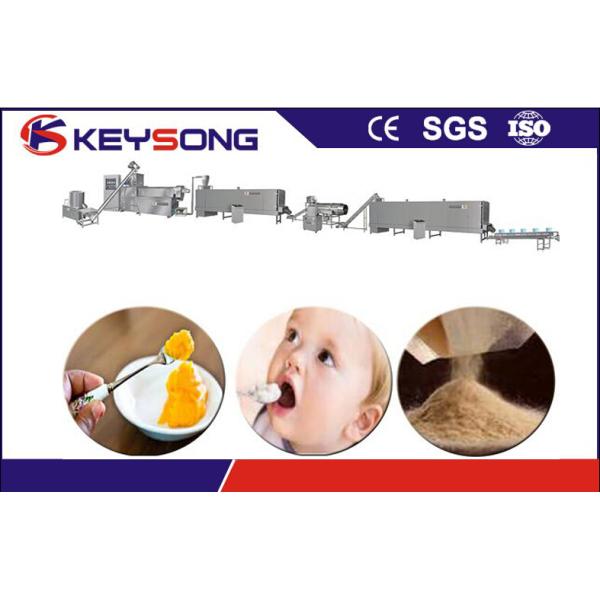 Cereal Double Screw Extruder Machine , Nutritional Baby Rice Powder Making Machine