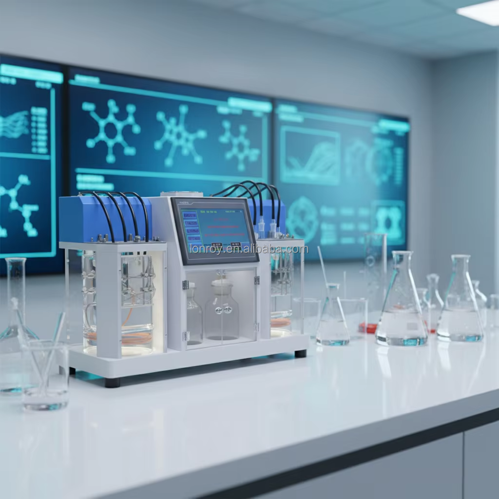 ASTM D445 Fully Automatic Kinematic Viscosity Tester Petroleum Products Dynamic Viscosity Test Machine Kinematic Petrole