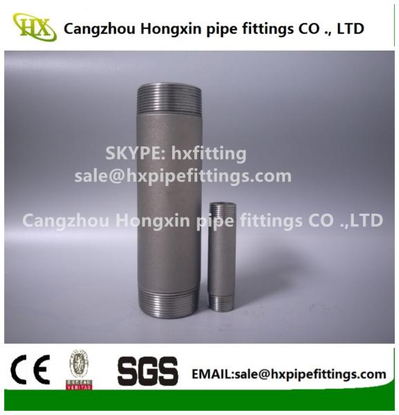 Shot blasting Astm ANSI B1.20.1 carbon steel pipe nipple,barrel nipple,SCH40,SCH80