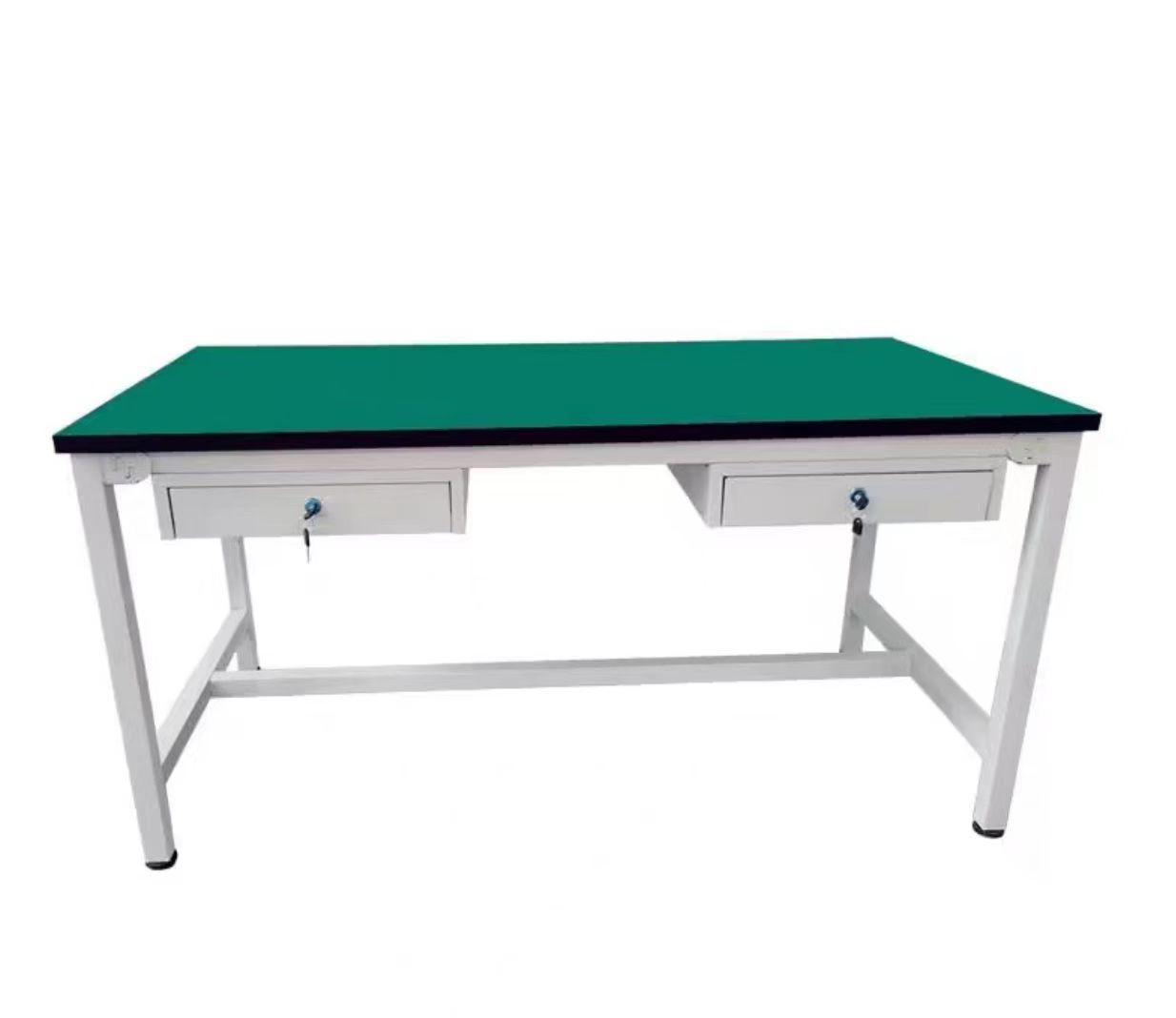 2 Tier Anti Static Workbench Heavy Duty Assembly Workbench Corrosion Proof With Drawers