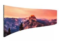 1000*500mm a mené le fond d'étape d'intérieur polychrome incurvé de l'écran P3.91 mené d'écran