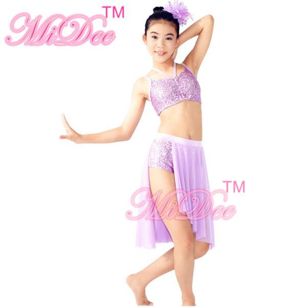 Side Cutoff Skirt Sequin Short Undermeath Top Straps Pinched at Front Centre Belly Dancing Clothes