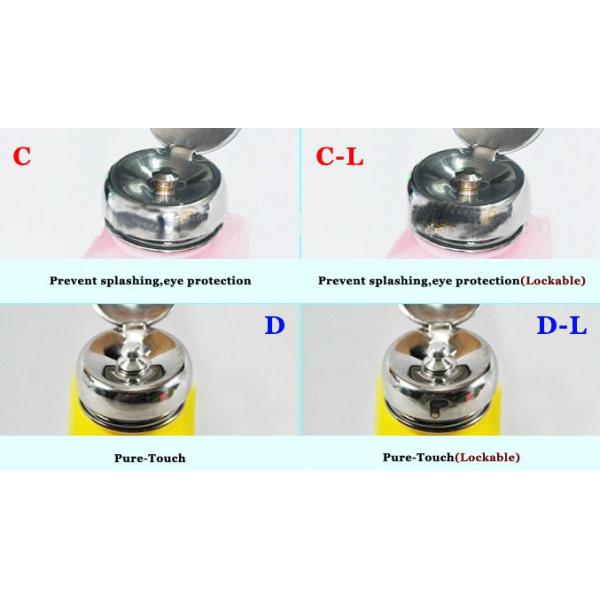 Бутылка прессы распределителя белого голубого HDPE распределителя ESD пинка растворяющая