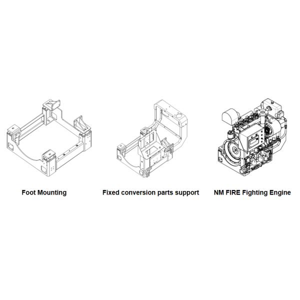 NM6-128B Diesel Engine Fire Pump Drivers 307 KW at 2100 RPM