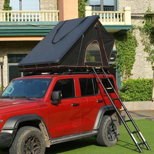 Aluminum Shell Rooftop Tent 300G Polyester 212x131cm for SUV Truck