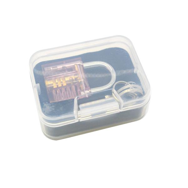 Mini-version Transparent Pink Practice Lock Locksmith Tools