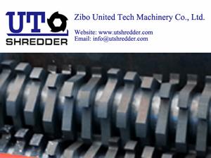 Plastic recycling, Double Shaft Shredder D42100 - Rubber Tire Waste Recycling Equipment, shredder waste machine