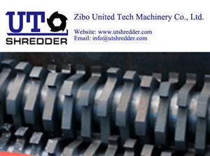 Plastic recycling, Double Shaft Shredder D42100 - Rubber Tire Waste Recycling Equipment, shredder waste machine