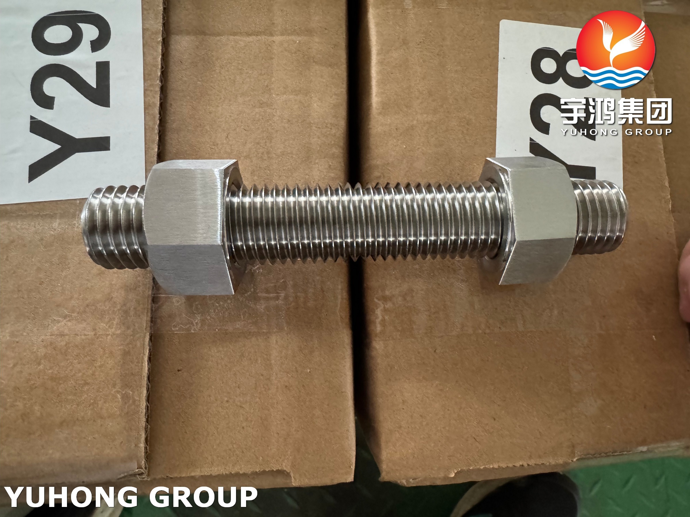 ASTM A479/A479M Duplex Super Duplex Steel Stud Bolts Nuts Washers UNS S31803 S32750 Fasteners