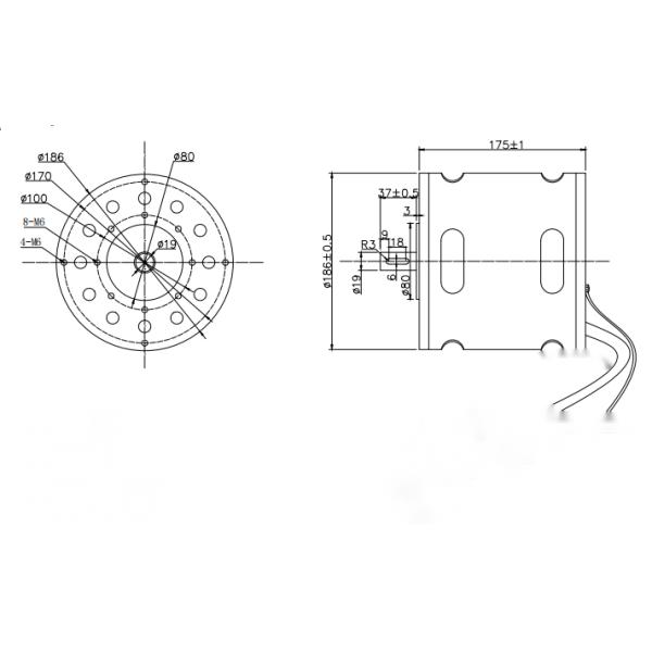 Реклама мотора индукции AC оборудования кухни асинхронный двигатель AC220V/50Hz 3 участков