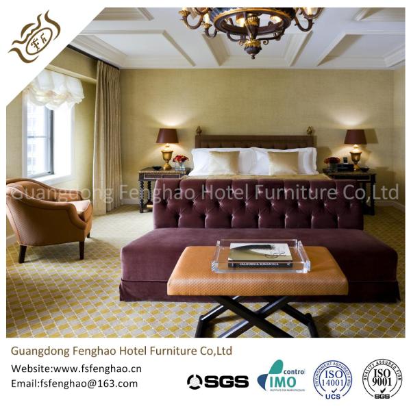Luxury Suite Full Bedroom Furniture Sets For Holiday  / Resort Hotel Room Table And Chairs