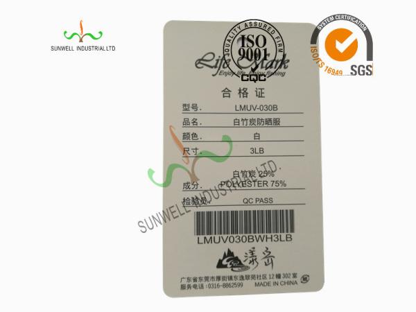 Laser Cut Fashion Apparel Hang Tags , 300GSM C1S Art Paper Custom Hanging Gift Tags