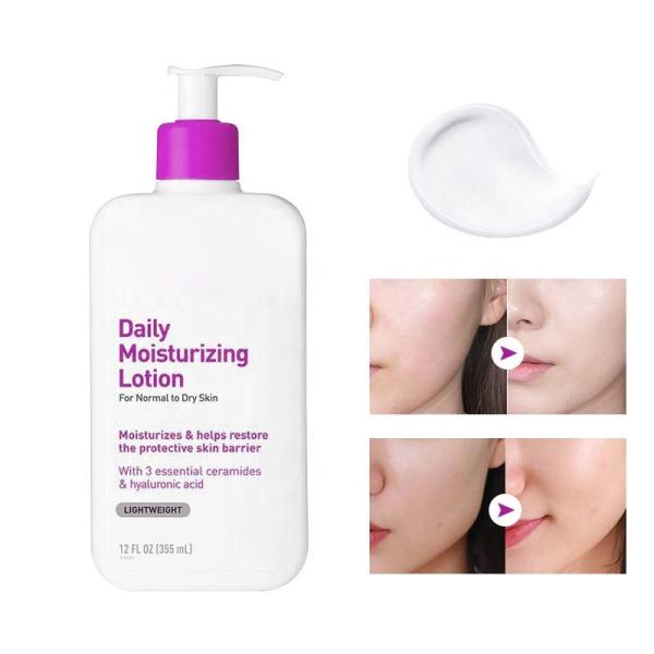 Customizable Daily Moisturizing Hyaluronic Acid Lotion Ceramide Moisturizer For Dry Skin