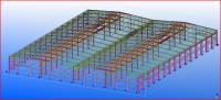 Usine d'entrepôt de structure métallique de lumière de section de deux envergures H grande pour Philippines