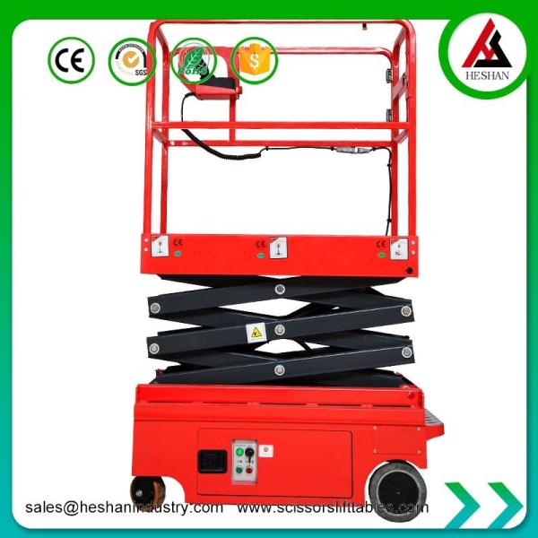 Industrial Mobile Electric Hydraulic Scissor Lift Self Propelled 3.9M 300kg