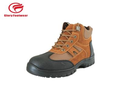 Cool Brown Low Top Waterproof Steel Toe Tennis Shoes Beathable Mesh Lining
