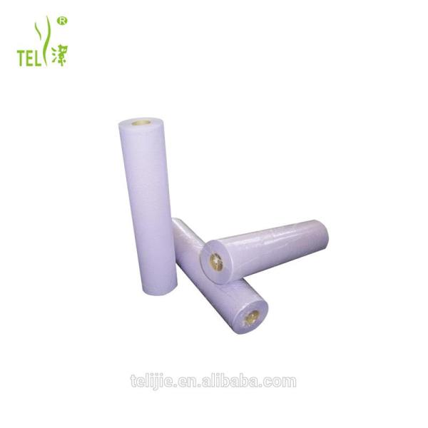 PE W60cmx100m Disposable Bed Sheets Roll Biodegradable