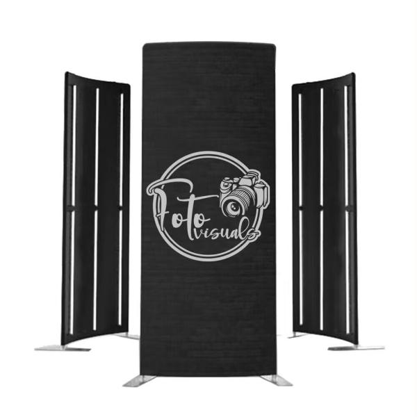 Aluminum Tension Fabric Exhibition 360 Photo Booth Enclosure Backdrop Portable Modern