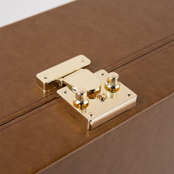 Custom Carved Luxury Black Leather Perfume Gift Box Set Hollow Craft With Gold Foil Stamping Embossed Printing Packaging Logo