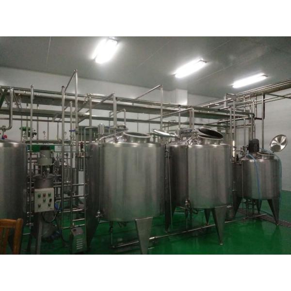 18000KG Food Beverage UHT Pasteurized Milk Production Line With Aseptic Package 2000L/H