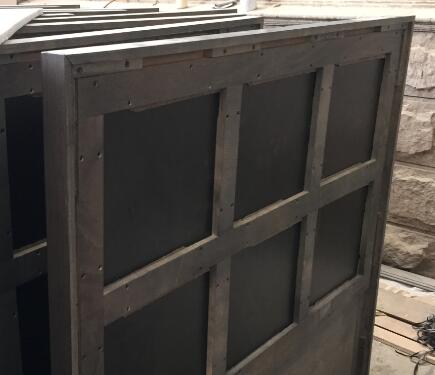 Upholstered Hotel Style Headboards , MDF Wood Bed Backboard With Double Dowel