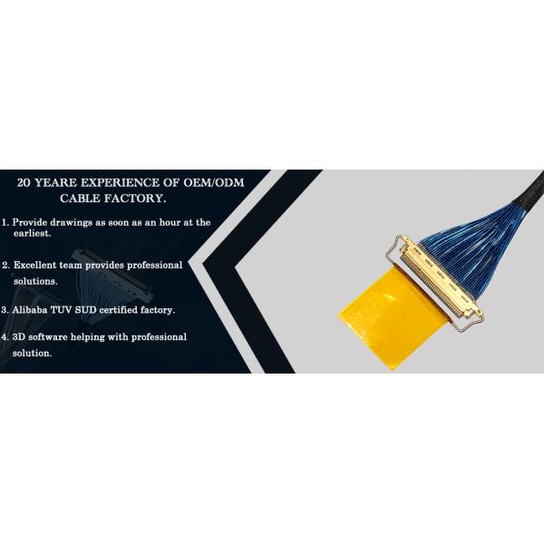 46AWG 40 Pin Lcd Cable 20634 2764 2766 20525 20633 Микрокоаксиальный кабель