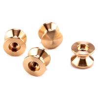 Partes mecanizadas de precisión de latón para servicios de torneado CNC personalizados con tolerancia de torsión de 0,01 mm y opciones personalizadas