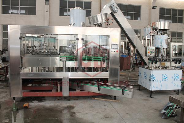 Rotary 3 In 1 Herbal Tea Glass Bottle Rinser Filler Capper Machine Full Automatic