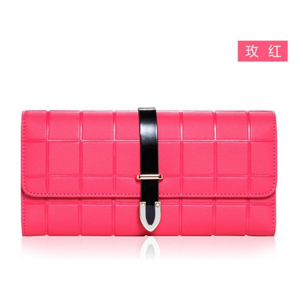 Ms. European and American cowhide leather wallet long wallet