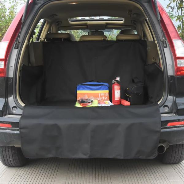 Customized Dog Back Seat Covers Durable Pet Car Seat Covers With Leash Folding Feeding Bowl