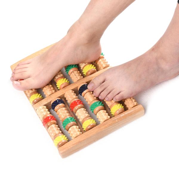 Heath Relax Therapy Massager Wooden Roller Foot Massager Stress Relief