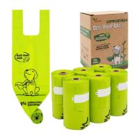Biodegradable Tie Handle Dog Poop Bags Compostable Dog Waste Bags