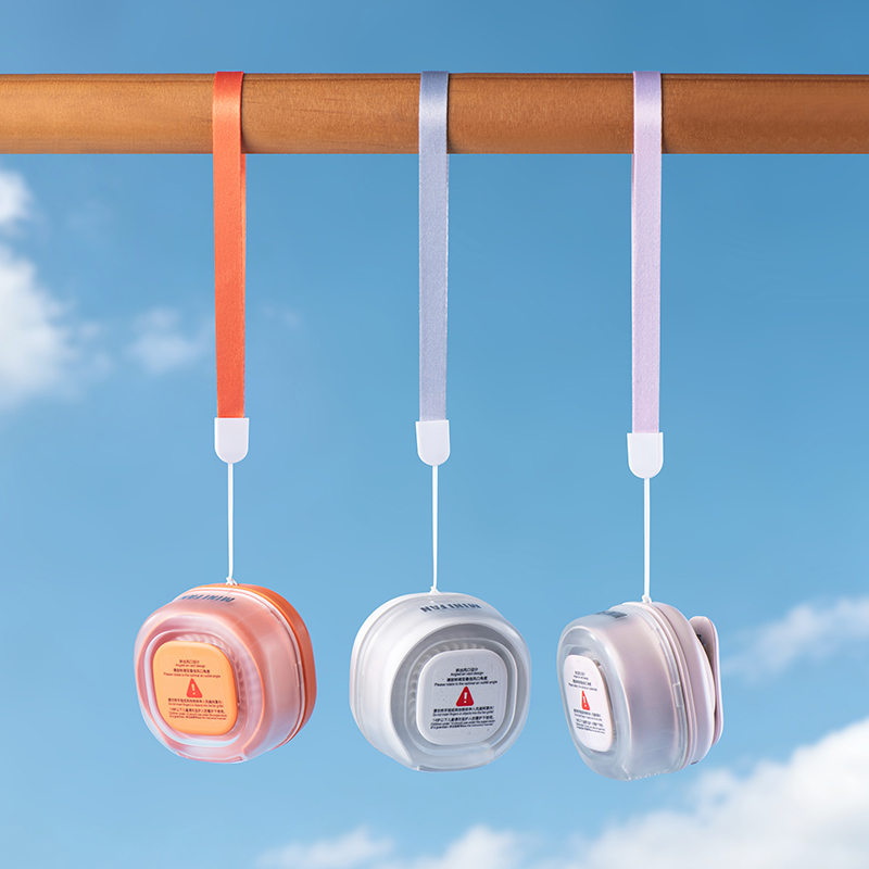 USB Rechargeable Mini Cooling Dual Design Clip On Bag & Wearable Neck Hanging Fan Factory OEM ODM Portable Clip Fan
