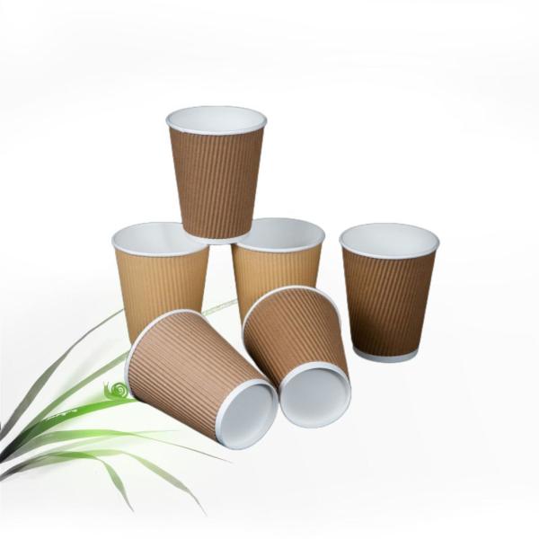 300g Single Wall Paper Cup for Hot Drinks Creative Style Hot Cup Paper Disposable Cup