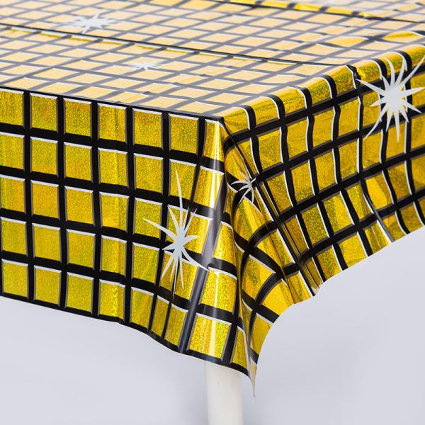274*137cm Disco Table Cloth Waterproof Disco Party Tablecloth