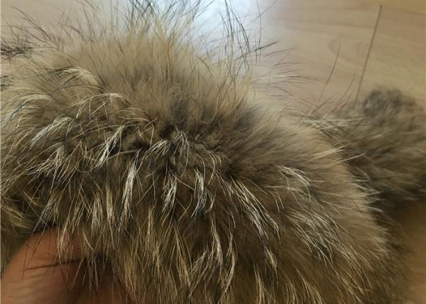 Raccoon Fur Collar Soft fluffy Smooth Natural Color Large Long Collar Detachable For Winter Jacket