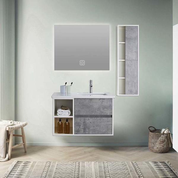 Width 35-37 in Solid Wood Bathroom Vanity Cabinets Drawer Storage