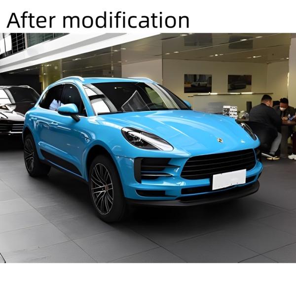 Melhore a aparência do seu Porsche Macan com o nosso kit de pára-choques dianteiro modificado