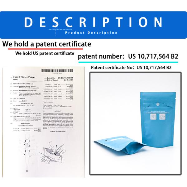 Mylar Stand Up Bag Foil Ziplock Вакуумная уплотнительная упаковка