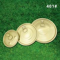 Yellow and White Coated Can Lids for Easy-Open Packaging 401 Size 63mm Diameter Customizable Design Material Choice